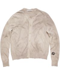 Acne Studios - Crew-Neck Cardigan With Buttons - Lyst