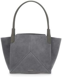 Victoria Beckham - 'Victoria Small' Tote Bag With Embossed Logo Lettering On The Front - Lyst