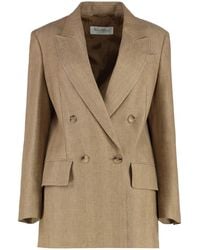 Max Mara - Gerla Linen Jacket Blazers - Lyst