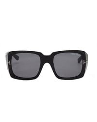 Tom Ford - Sunglasses Square Full Rim, Shiny Frame And Smoke Lens Ft1035-N01A - Lyst