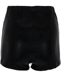 Rick Owens - Shorts Dirt Bolan Cut-Off Leather Cotton Spandex - Lyst