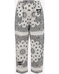 APRÈS SURF - Cotton Pants With Bandana Pattern - Lyst