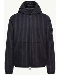Moncler - Doudoune Longue Ceze Bleu Marine Jacket - Lyst
