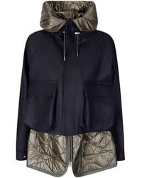 Sacai - Wool Melton Blouson - Lyst