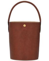 Longchamp - Cuir De Russie Bucket Bag Leather Handbags - Lyst