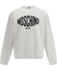 Moschino - Printed Organic Cotton Sweatshirt - Lyst