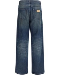 MM6 by Maison Margiela - Five-Pocket Pants With Panel Design Cotton Jean - Lyst