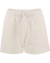 Autry - Cotton Shorts With Embroidered Logo - Lyst