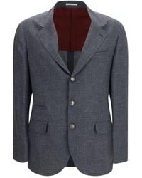 Brunello Cucinelli - Gray Wool Oves Aries Blazer - Lyst
