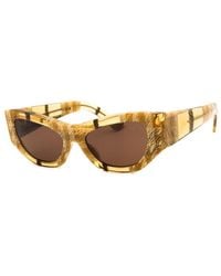 Burberry - Sunglasses Cat Eye Full Rim, Check Frame And Lens Be4450U415773 - Lyst