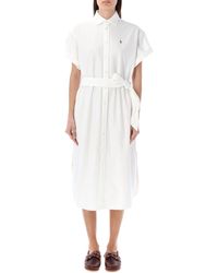 Polo Ralph Lauren - Belted Oxford Shirtdress - Lyst