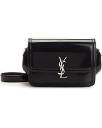 Saint Laurent - Nero Solferino Medium Leather Satchel - Lyst