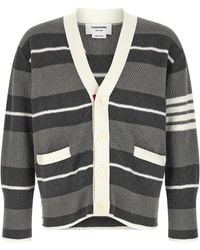 Thom Browne - Striped Cardigan - Lyst