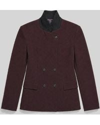 IRO - Iro Double-Breasted Wool Blazer — Burgundy - Lyst