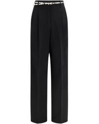 Max Mara - Elegant Pants With Belt Triacetate; Polyester - Lyst