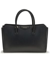 Givenchy - Small Antigona Catchall Glossy Grained Leather Handbag Calf Bos Taurus Hand Bags - Lyst