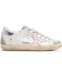 Golden Goose - Superstar Sneakers With Pink Star - Lyst
