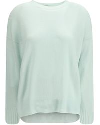 Allude - Round-Neck Cashmere Jumper Kashmir/Capra Hircus - Lyst