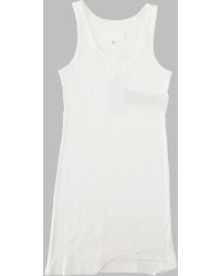 Maison Margiela - Ribbed Mini Dress Taped Cotton - Lyst