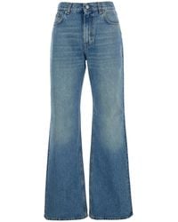 Haikure - Korea Jeans With Wide Leg And Logo Patch On The Rear - Lyst