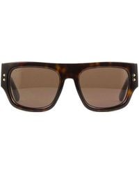 Gucci - Sunglasses Square Full Rim, Dark Frame And Lens Gg1262S002 - Lyst