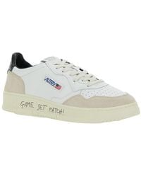 Autry - 'Medalist Low' Low Top Sneakers With Side Logo Detail - Lyst