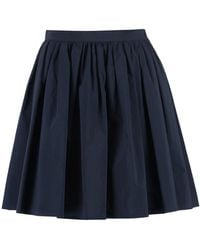 Moncler - Cotton Mini-skirt - Lyst