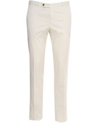 PT01 - Superslim Cream-Colored Trousers - Lyst