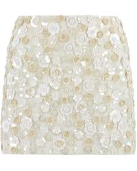P.A.R.O.S.H. - Embellished Mini Skirt - Lyst