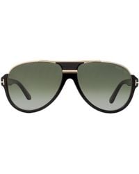 Tom Ford - Dimitry Pilot Sunglasses Tf334 01P Shiny- 59Mm Ft0334/ Metal/Plastic (Acetate) - Lyst