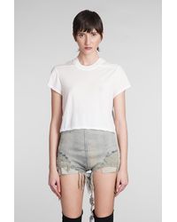 Rick Owens - Level T T-shirt In White Cotton - Lyst