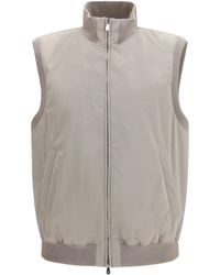 Brunello Cucinelli - Sleeveless Vest Jacket Polyester; Polyamide - Lyst