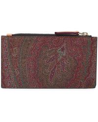 Etro - Paisley Printed Zipped Wallet - Lyst
