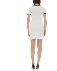 Courreges - Holistic Contrast Mini Dress Cotton - Lyst