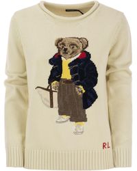 Polo Ralph Lauren - Cotton Pullover With Polo Bear Pattern - Lyst