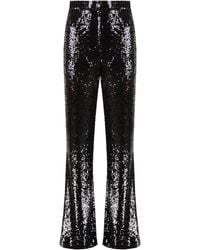 Nili Lotan - Sequined Wide-Leg Trousers Viscose - Lyst
