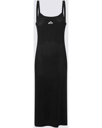 Alexander Wang - Openwork Mesh Midi Dress With Fitted Silhouette - Lyst
