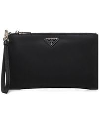Prada - Pouch Re-Nylon Recycled Polyamide Wallets & Cardholders - Lyst