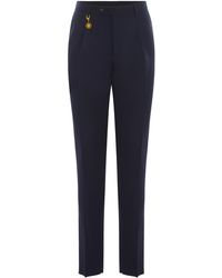 Manuel Ritz - Trousers Made Of Wool Canvas - Lyst