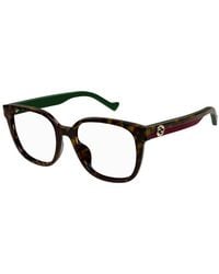 Gucci - Eyeglasses Square Full Rim, Dark Frame And Clear Demo Lenses Lens Gg1305Oa002 - Lyst