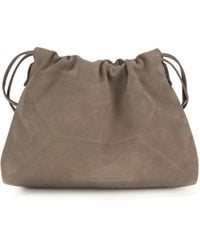 Brunello Cucinelli - Pouch Bag Suede Calf Leather Clutch - Lyst