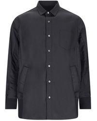 Sacai - Buttoned Long-Sleeved Poplin Shirt - Lyst