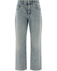 Brunello Cucinelli - Cotton Straight-Leg Jeans Clothing - Lyst