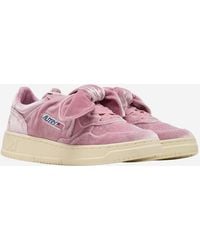 Autry - Low Velvet Sneakers (Polyester Trainers - Lyst