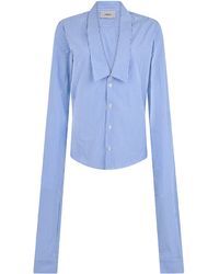 Coperni - Striped Long-Sleeve Shirt Polyester - Lyst