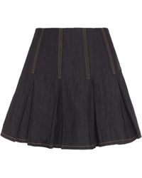 Bottega Veneta - Pleated Mini Skirt - Lyst