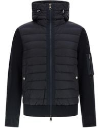 Moncler - Tricot Hooded Cardigan - Lyst