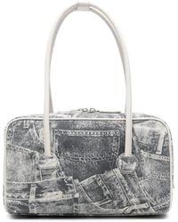Marge Sherwood - Graphic Print Top Handle Bag Calf Suede: 100. Shoulder - Lyst