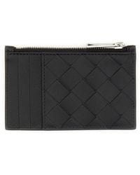 Bottega Veneta - Card Holder Woven Calfskin Calf Skin Wallets & Purses - Lyst
