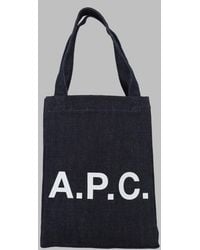 A.P.C. - Tote Bag Lou Cotton Handbags - Lyst